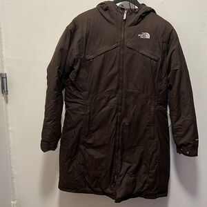 Brown North Face coat